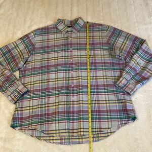 Men’s Ralph Lauren Custom Plaid Longsleeve XXL Everyday Flannel Shirt